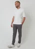 Threadbare Dark Grey Cotton Elasticated Waist Chino Trousers - 32/L32 Image 3