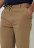 Threadbare Stone Cotton Elasticated Waist Chino Trousers - 34/L32 Image 4