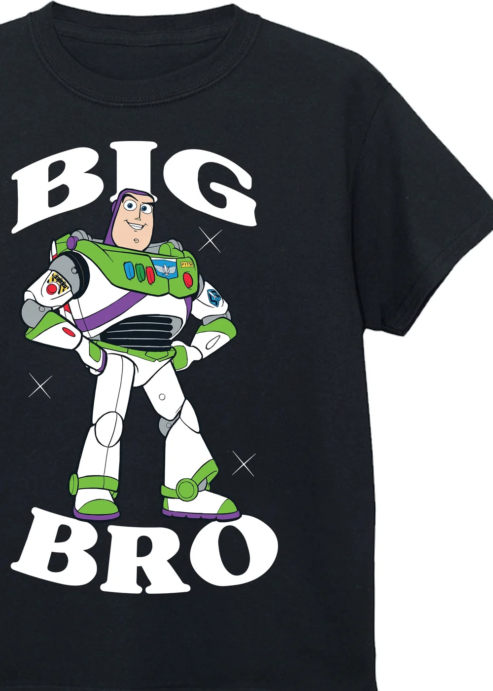 Ada & Ted Disney Toy Story Buzz Lightyear Big Brother Boys Black T-Shirt (3-13 Years) - Age 7-8 Years Image 2