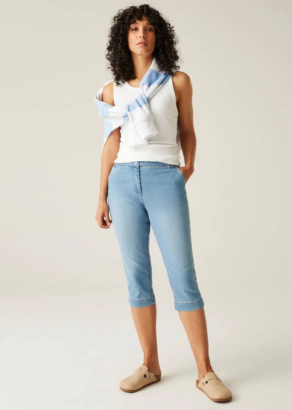 Regatta True Denim Light Blue Bayletta Capri - 8 Image 3