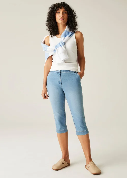 Regatta True Denim Light Blue Bayletta Capri - 20 Image 3