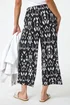 Roman Black Petite Aztec Print Stretch Trouser - 16 Image 4