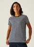 Regatta Navy Stripe Bayletta Tee - Size 8 Image 1