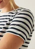 Regatta White/Navy Stripe Bayletta Tee - Size 14 Image 4