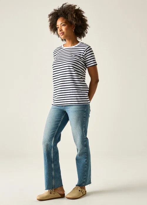 Regatta White/Navy Stripe Bayletta Tee - 26 Image 3