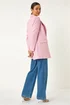 Roman Pink Tailored Longline Boucle Jacket - 20 Image 3