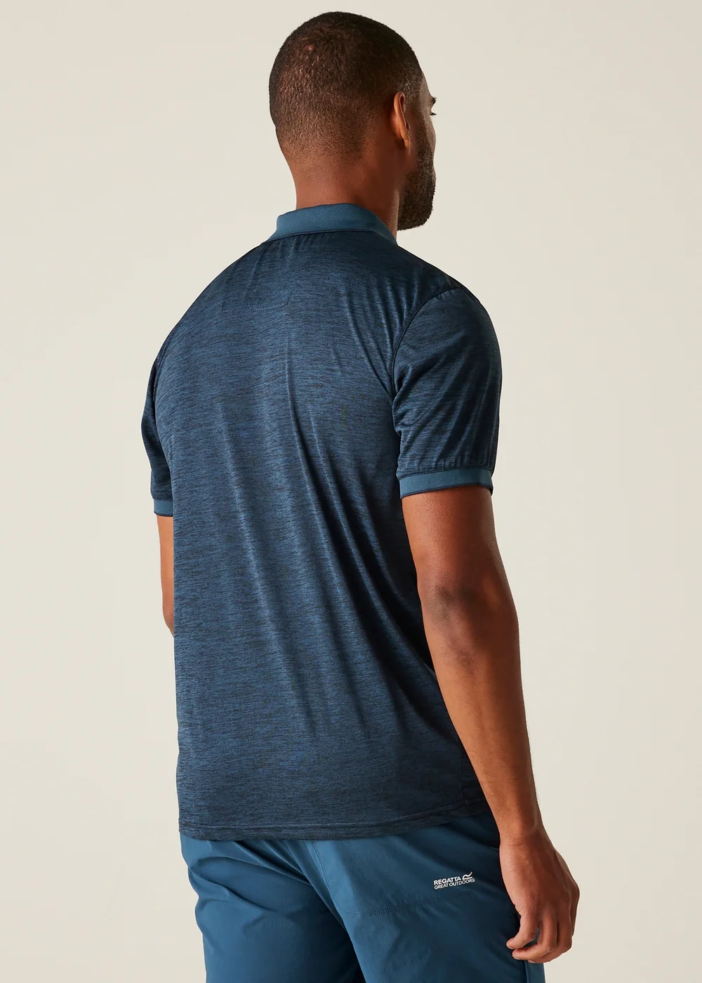 Regatta Moonlight Denim Navy Remex II Quick Dry Polo Shirt - Small Image 2