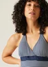 Regatta Navy Seeksucker Stripe Flavia II Swim Costume - Size 14 Image 5
