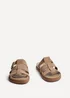 Linzi Restore Taupe Nubuck Gladiator Slip-On Sandal - Size 5 Image 3