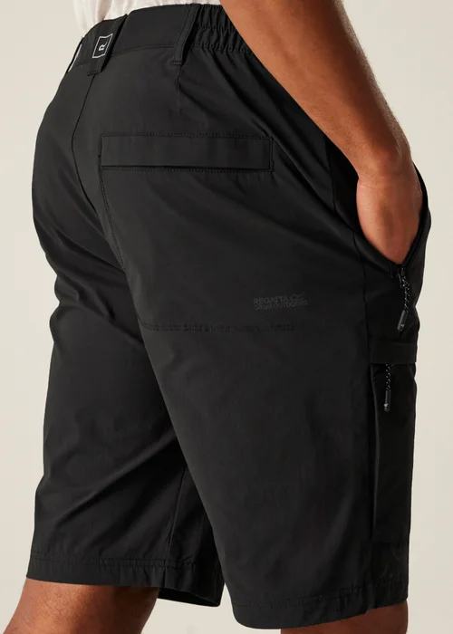 Regatta Black Highton II Water Repellent Isoflex Long Shorts - 38 W Image 4