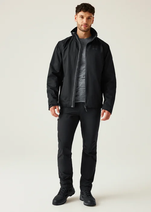 Regatta Black Oakhowe Waterproof Breathable Isotex Jacket - 3XL Image 3