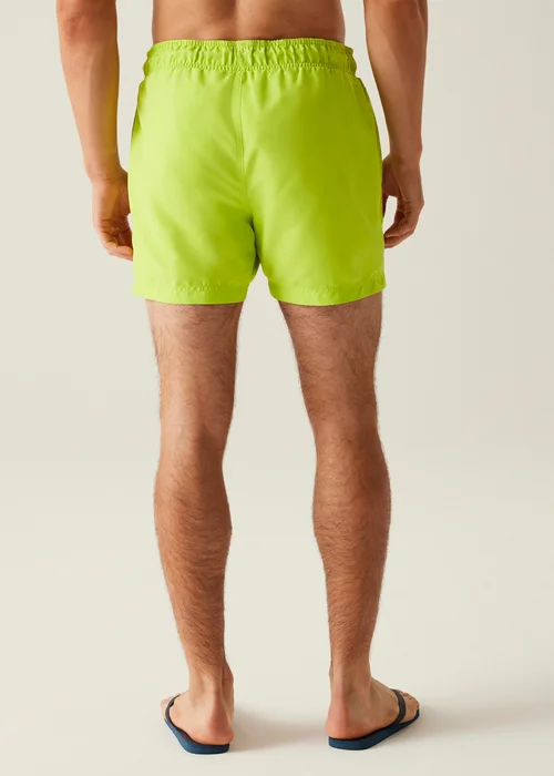 Regatta Citron Leaf Print Mawson III Swim Shorts - S Image 2