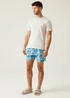 Regatta Elysium Blue Leaf Seersucker Loras Swim Shorts - S Image 3