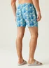 Regatta Elysium Blue Leaf Seersucker Loras Swim Shorts - S Image 2
