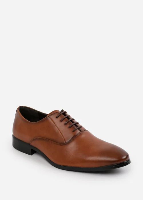 Where's That From Brown PU Nick Oxford Lace Up Work Dress Shoes - Size 11 Image 4