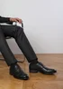 Where's That From Black PU Michael Textured Oxford Lace Up Work Dress Shoes - Size 10 Image 4