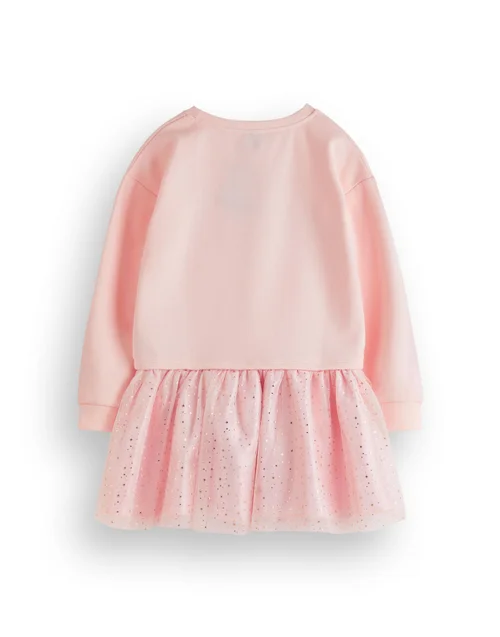 Vanilla Underground Disney Princess Kids Pink Sweater Dress (2-8 Years) - 3-4 Yrs Image 2
