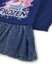 Vanilla Underground Disney Frozen Front Print Blue Dress (2-8 Years) - 5-6 Yrs Image 4
