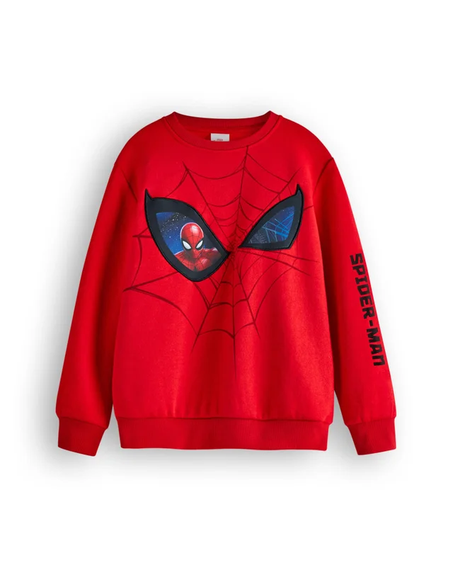 Vanilla Underground Marvel Spiderman Kids Red Sweatshirt (2-8 years)