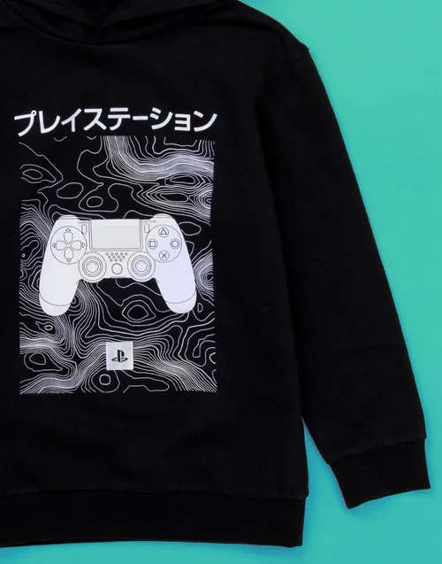 Vanilla Underground PlayStation Kids Controller Black Hoodie - 5-6 Yrs Image 4