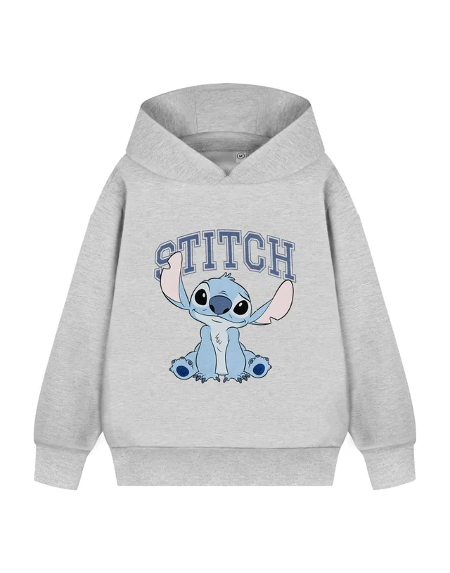 Vanilla Underground Disney Lilo & Stitch College Kids Grey Hoodie (3-14 years)