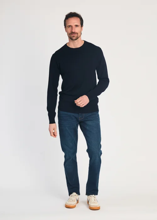 French Connection Navy Crew Neck Long Sleeve Knitted Jumper - XXL Image 3