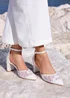 Linzi Essence Bridal Ivory Lace Court Heels - Size 6 Image 1
