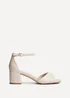 Linzi Maddie Sand Faux Leather Closed Back Block Heeled Sandals - Size 4 Image 2