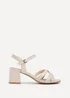 Linzi Flair Sand Faux Leather Heeled Sandals - Size 3 Image 2