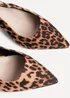 Linzi Izzie Multi Wide Fit Leopard Print Sling Back Low Court Heel - Size 4 Image 4