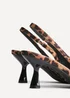 Linzi Izzie Multi Wide Fit Leopard Print Sling Back Low Court Heel - Size 4 Image 5