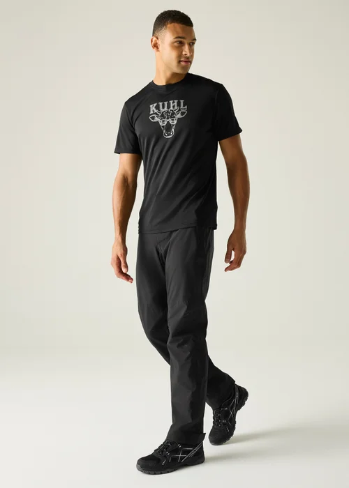 Regatta Black Highton Stret Waterproof, Breathable Trousers - S Image 3