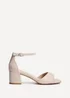 Linzi Maddie Sand Faux Suede Closed Back Block Heeled Sandals - Size 5 Image 2