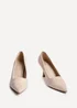 Linzi Kat Sand Faux Suede Court Heels - Size 7 Image 3