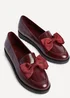 Linzi Cathy Burgundy High Shine Classic Slip On Loafer - Size 6 Image 4