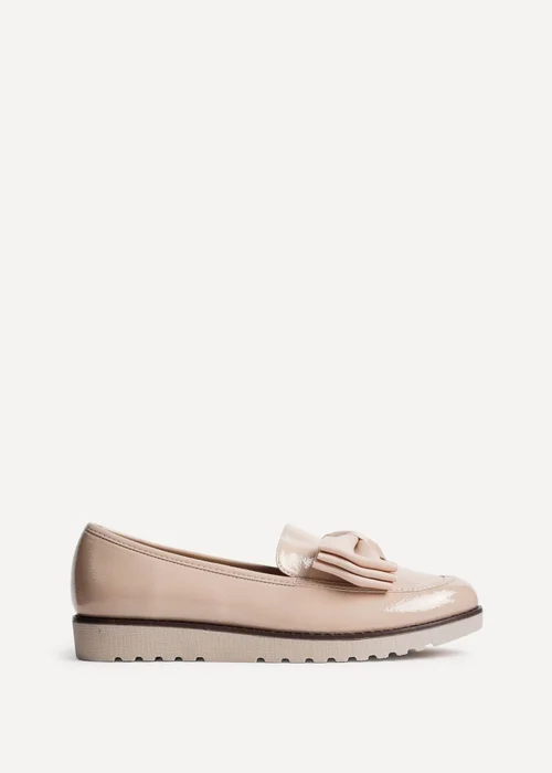 Linzi Cathy Camel Patent Classic Slip On Loafer - Size 6 Image 2