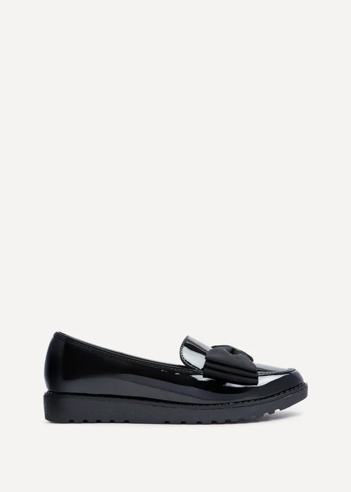 Linzi Cathy Black Patent Classic Slip On Loafer - Size 8 Image 2