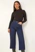 Dusk Indigo Denim Pocket Detail Wide Leg Culotte - 10 Image 1