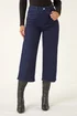 Dusk Indigo Denim Pocket Detail Wide Leg Culotte - 10 Image 4