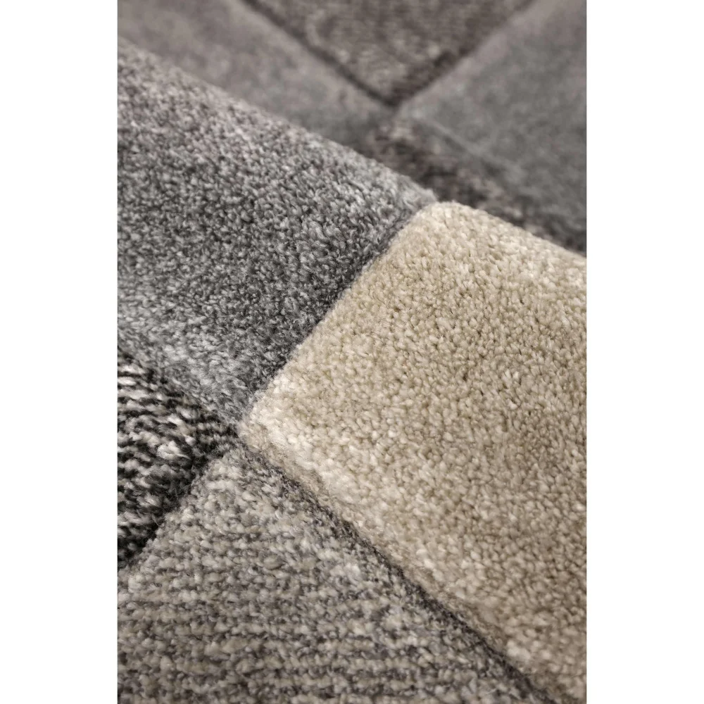 Homemaker Grey Blocks Rug - 60 X 200 Image 2