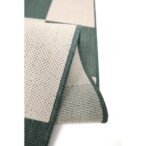 Homemaker Green Chequer Rug - 67 x 200 Image 4