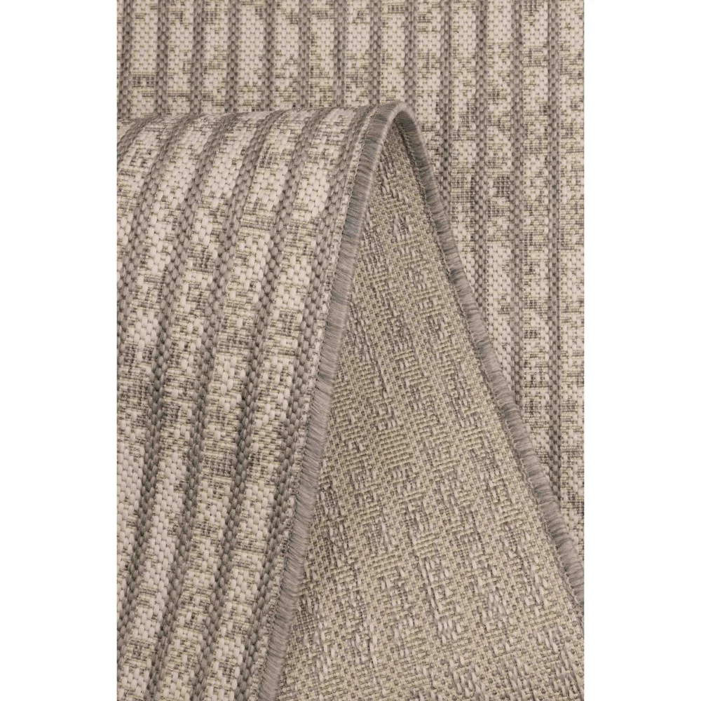Homemaker Grey Hatch Design Rug - 67 x 200 Image 4