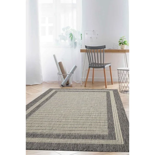 Homemaker Gel Backed Border Steel Rug - 80 x 150 Image 2