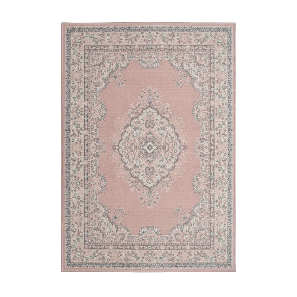Homemaker Pink Traditional Rug - 80 x 150 Image 4