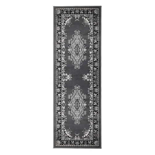 Homemaker Grey Traditional Runner Rug - 67 x 200 Image 1