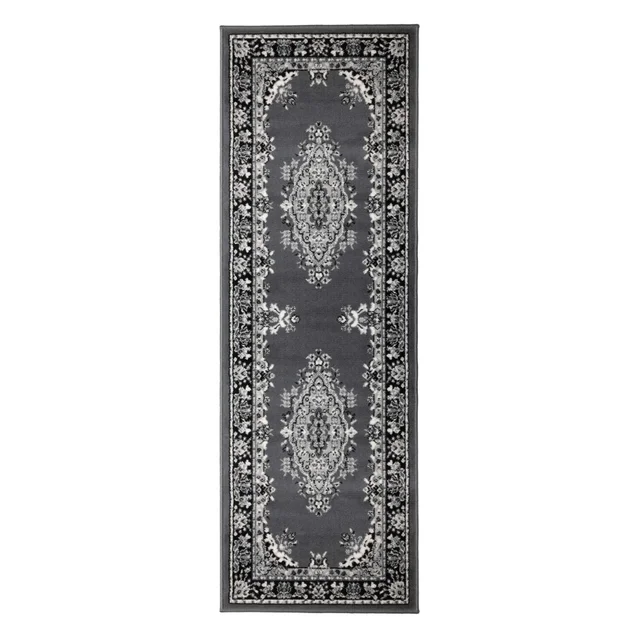 Homemaker Grey Traditional Runner Rug