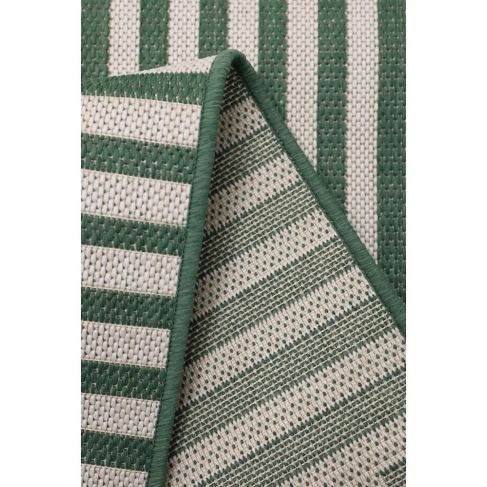 Homemaker Green Multistripe Design Rug - 67 x 200 Image 5