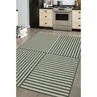 Homemaker Green Multistripe Design Rug - 67 x 200 Image 2