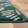 Homemaker Green Leaf Print Rug - 80 x 150 Image 3