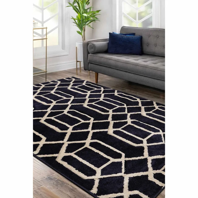 Homemaker Lattice Navy Rug